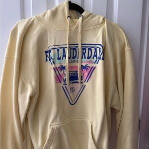 Ft. Lauderdale Graphic Hoodie - Cream